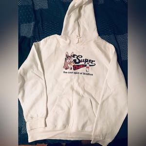 White cotton new hoodie from Greece